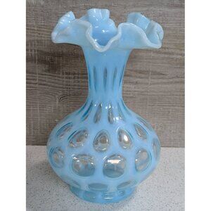 Vintage Fenton Coin Dot Vase